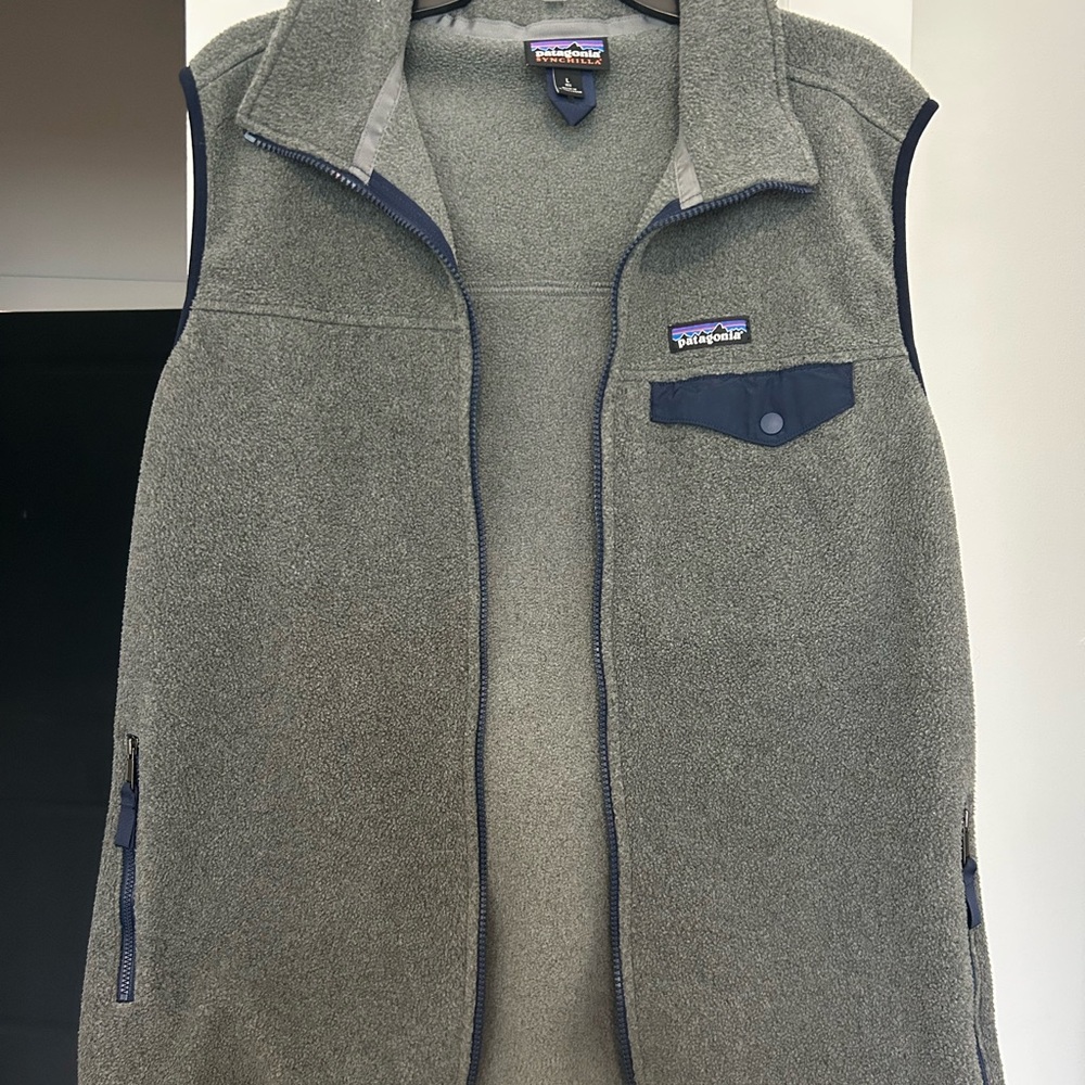 Patagonia Men's Gray Fleece Vest